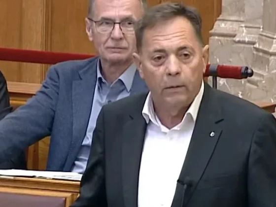Videón, ahogy kivonulnak a Tisza képviselői Pócs János felszólalása alatt