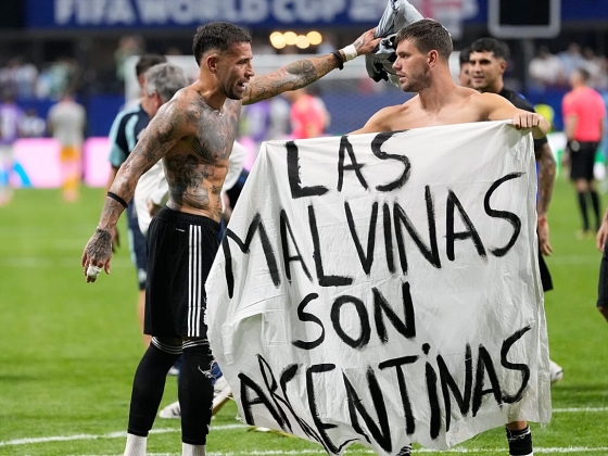 Argentína FIFA-bírságot szabhat ki a „Las Malvinas” transzparens miatt