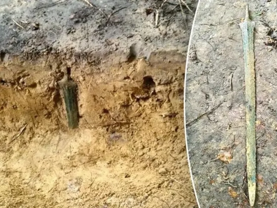 2700 éves bronzkard bukkant elő a földből, a régészeket is meglepte a felfedezés