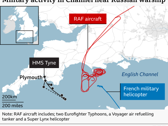 Az orosz hadihajó lövészgyakorlatot hajtott végre Plymouth partjainál