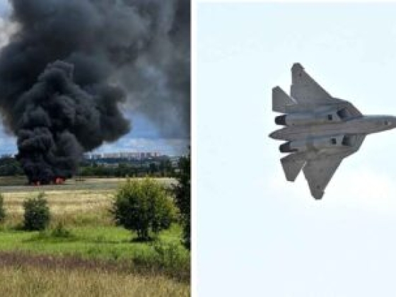 Feltételezett orosz Su-57-es lopakodó vadászgép zuhant le Moszkva közelében egy kiképzőrepülés során