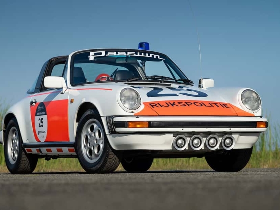 Porsche 911 Targa „Rijkspolitie” (1989): Holland rendőrség Porsche eladó
