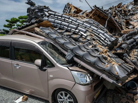 Elpusztult otthonok és megbénult infrastruktúra: képeken a Japánt ért katasztrófa - Galéria!