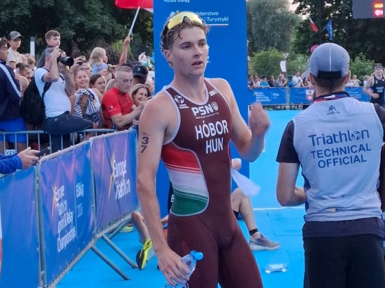 Triatlon: a 22 éves Hóbor Zalán két éremmel gazdagodott Elblagban
