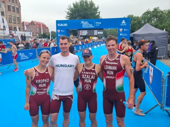 Triatlon sprint Eb: aranyérmes a magyar vegyes váltó