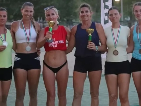 A rekorder Kovács Anikó újabb sikerei a hétvégi strandtenisz ob-n