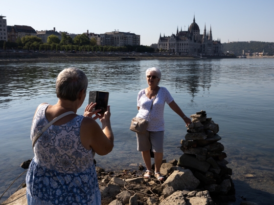 Így néz ki most a Duna Budapestnél