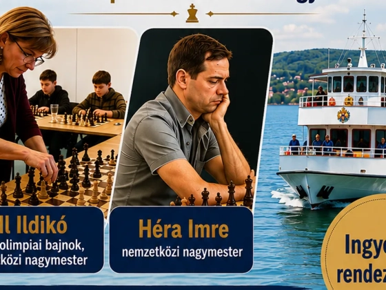 Különleges szimultánt játszanak a nagymesterek a Balaton közepén