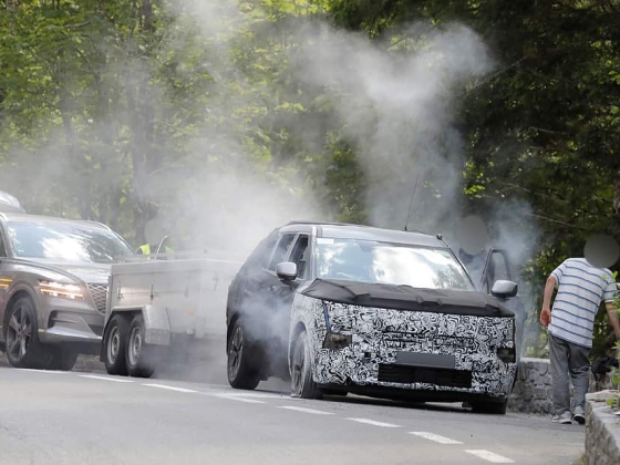 Új Tucson tartós teszten: Az égő fék leállítja a Hyundai-Erlkönig