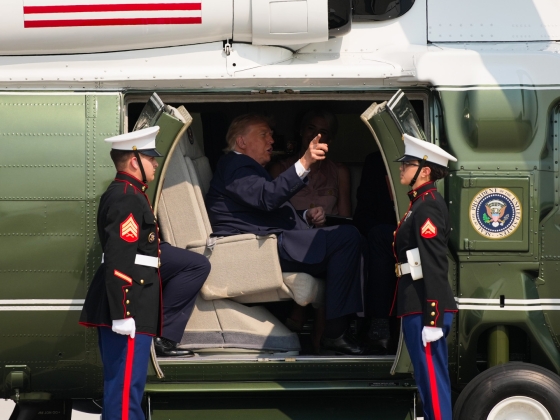 Rendkívüli incidens történt Donald Trump helikoptere körül, az elnök is a fedélzeten volt