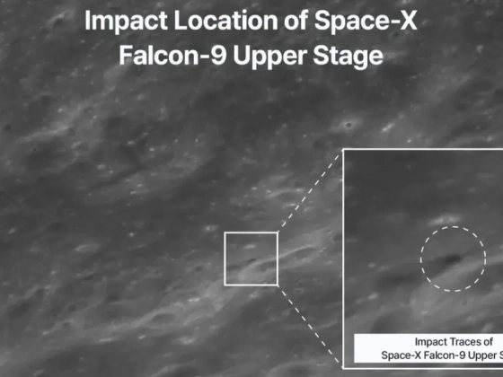 Itt vannak az első képek a kráterről, amelyet a SpaceX rakétája ütött a Holdba