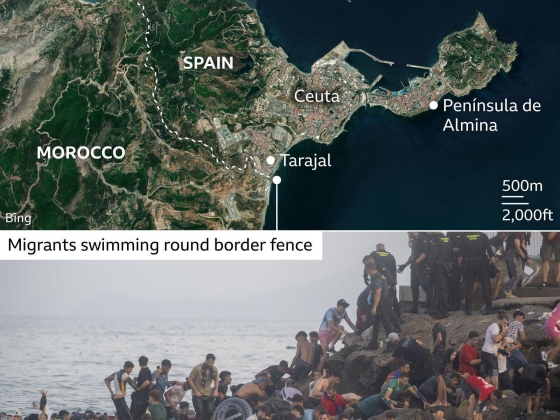 Spanyolország megtorlással fenyegetőzik, ha Olaszország nem szünteti meg a határellenőrzést a ceutai migránsátlépések után