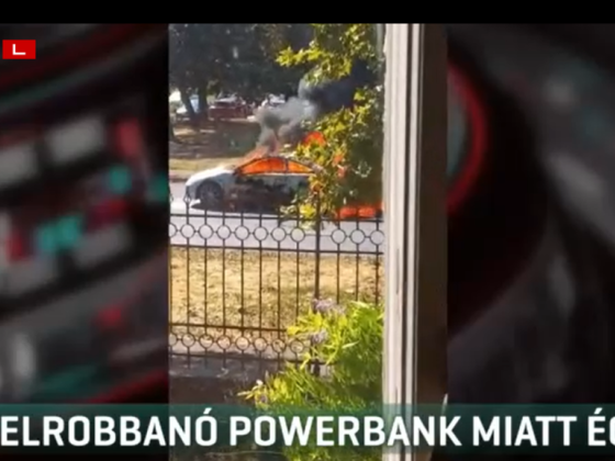 Felrobbant a hátsó ülésen hagyott, felforrósodott powerbank, porig égett egy autó Debrecenben
