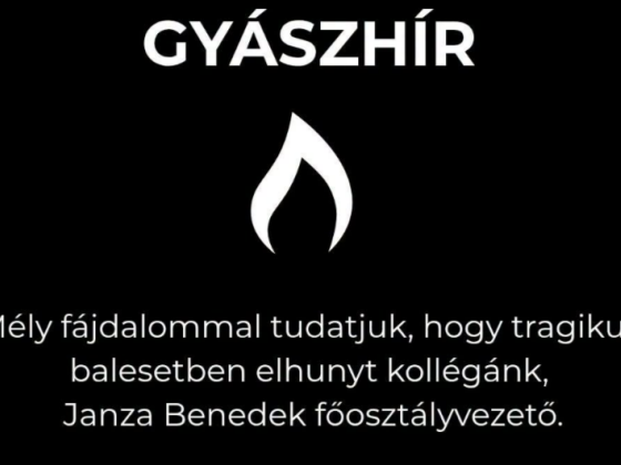 Meghalt Janza Benedek, az Élő Környezetért Felelős Minisztérium egyik főosztályvezetője