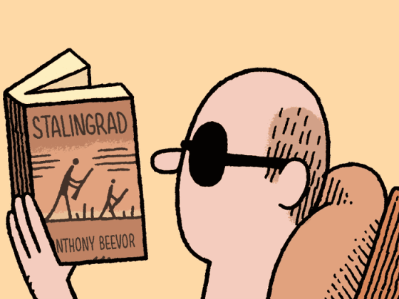 Tom Gauld a hadtörténeti apuka ünnepi olvasmányáról – rajzfilm