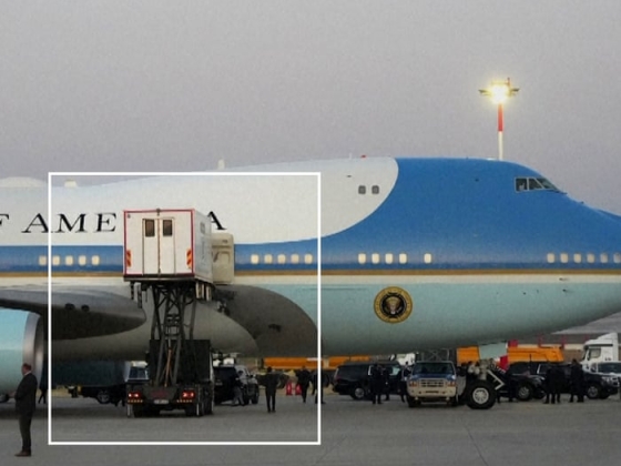 Trump iráni fenyegetés közepette „titokban cserélt gépet vendéglátó teherautón keresztül” | Felbontották – video