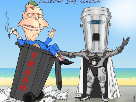 Nicola Jennings a Nigel Farage-ról, Binface grófról és a Clacton időközi választásáról – cartoon