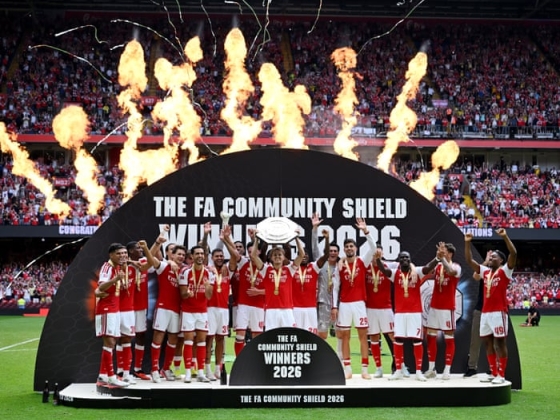 Calafiori gyors kezdése arra ösztönzi az Arsenalt, hogy nagyarányú Community Shield-győzelmet szerezzen a Manchester City ellen