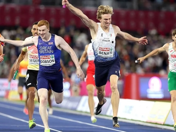 Először három percen belül a férfi 4x400-as váltó, Európa-bajnoki 5. hely lett a jutalma!
