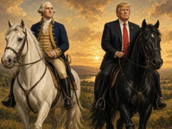 Lovaglás: Trump AI George Washington imázsa szimbolikusan visszaütött
