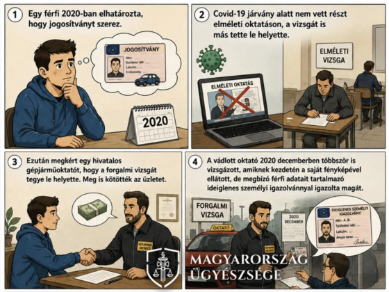 Úgy röhögte ki az ügyészség a legbénább magyar gépjárműoktatót, hogy képregényben örökítették meg a teljesítményét