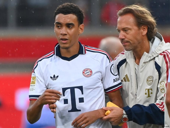 A Bayern München játékosa, Jamal Musiala ismét összeesett a pályán