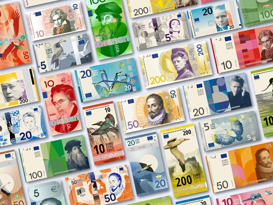Az EKB kihívó üzenettel mutatja be az új bankjegymintákat: Még ne számoljon készpénzzel