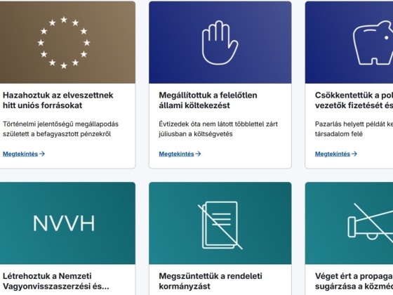 Külön oldalon tolja a kormány, hogy mik az első száz nap eredményei