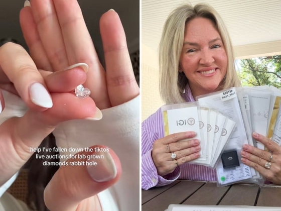 Diamonds for sale: lab-grown gem auctions are all over TikTok right now, but some aren’t happy about it