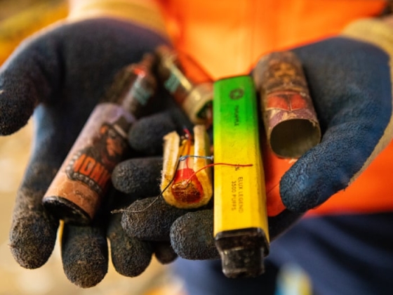 Battery fires at recycling centres are costing UK £1bn a year, figures show