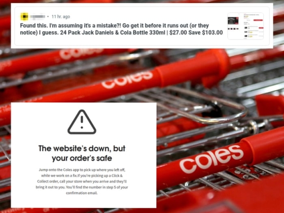 Coles website down after viral Reddit post sees customers buy cases of alcoholic drinks at nearly 80% discount