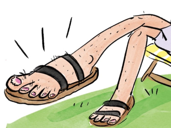 Summer fashion? I’ve found my feet: the Becky Barnicoat cartoon