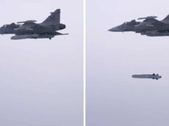 Svédország először indított Taurus rakétát Gripen C vadászgépről