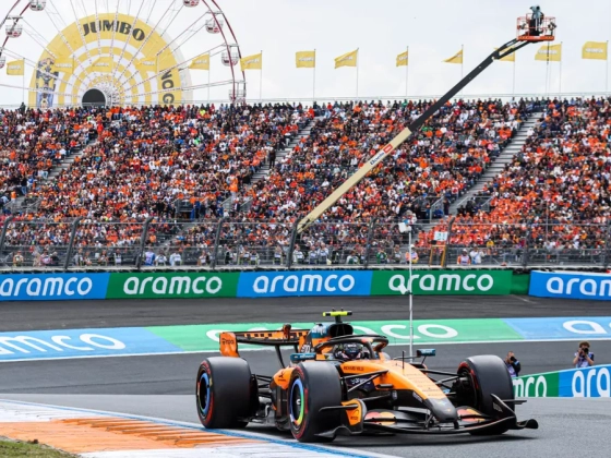 Norris győzelemmel búcsúztatta a Holland Nagydíjat; Verstappen összetörte a Red Bullt hazai pályán