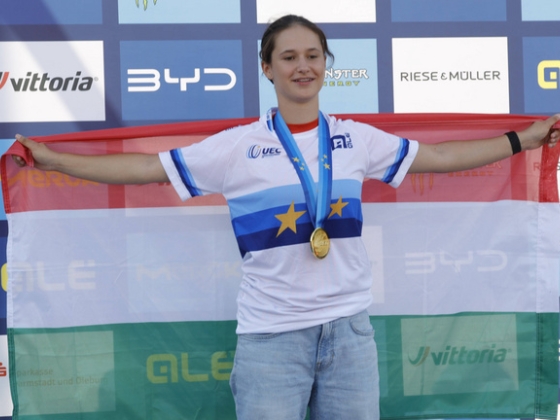 Európa-bajnoki aranyat nyert a BMX-es Molnár Noémi