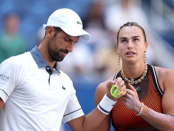 Csúnyán megégett a US Openen Djokovics és Szabalenka szuperduója