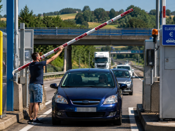Elképesztő autópályacsalás: fél évig kézzel emelték fel a sorompót, milliós bírság lett a vége