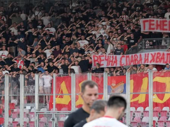 Népirtásért elítélt háborús bűnösre emlékeztek a belgrádi ultrák, a klub is megosztotta a fotókat