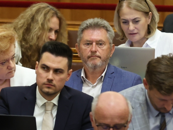 Lefotóztuk, borocskák között válogatott a neten Bencsik János fideszes képviselő a rendkívüli parlamenti ülés közben
