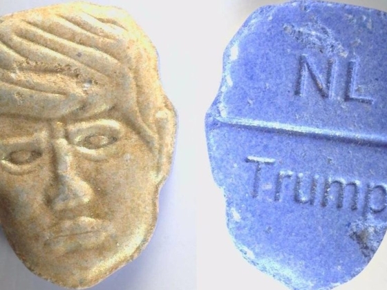 Halálosak lehetnek a Trump arcát ábrázoló ecstasytabletták