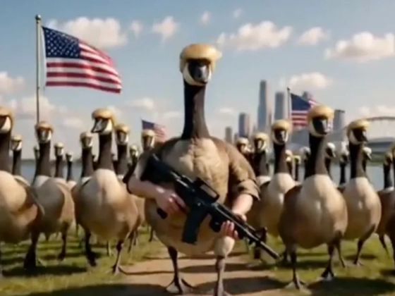Trump-parókában masírozó gépfegyveres kacsaosztagról posztolt videót Donald Trump