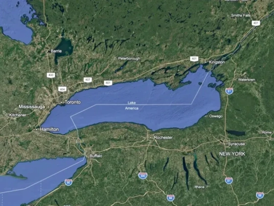 Lépett a Google: már át is nevezték az Ontario-tavat Amerika-tóra