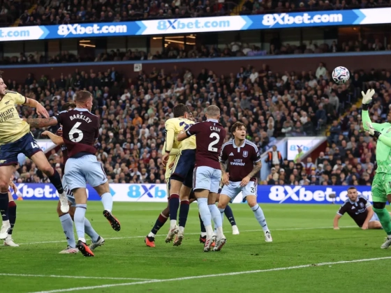 Saka góljával vezetést szerzett az Arsenal az Aston Villa otthonában