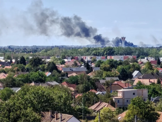 Tűz ütött ki Gyál határában, lakóházakat veszélyeztetnek a lángok
