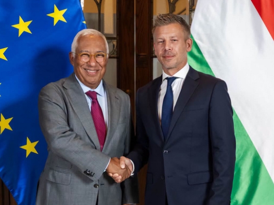 Magyar Péter tárgyalt az Európai Tanács elnökével, a napi egymillió eurós büntetés is téma volt