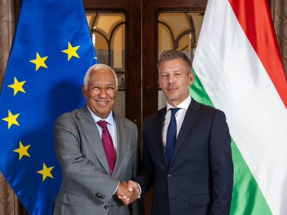 Magyar Péter fogadta az Európai Tanács elnökét Budapesten