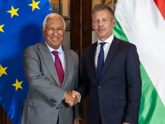 Magyar Péter fontos ügyekről egyeztetett António Costával