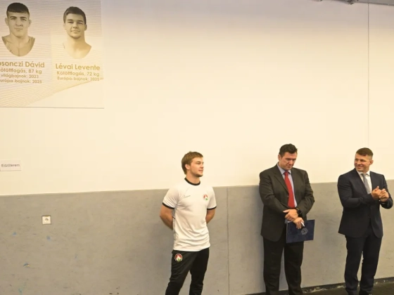 Lévai Levente felkerült a bajnokok falára