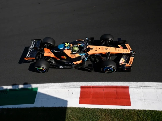 Norris szerint a McLaren nem harcolhat a pole-ért Monzában; Briatore botrányt keltett a pénteki edzésnapon