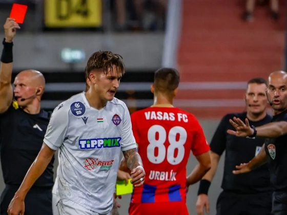 Öt gól, két kapufa és egy piros lap – képekben a Vasas–Nyíregyháza bajnoki